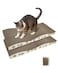TIMHAKA Cat Scratching Board Corrugate Cat Scratcher for Indoor Cats with Catnip Cat Scratch Pad with Premium Scratch Textures Design Cardboard Cat Scratcher with DoubleSided Usability Pack of 2