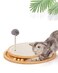 LMUGOOS Cat Scratcher Cat Natural Sisal Scratching Pad Kitten Interactive Toy with Ball Track Spring Ball for Chasing Hunting Mental Physical Exercise Puzzle