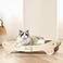 Oroonoko Cat Scratcher Bed for Indoor 2in1 Sisal Scratching Bed with Easy Assembly NonTip Wood Base Large Cat Bed Scratch Pad 2in1 scracher Bed
