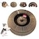 FATIRO Kitty Curls Cat Toy Magic Organ Cat Scratching Board with BellBall Foldable Interactive Marlenes Kitten Curls Cat Scratchers for Indoor Cats