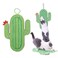 JOPOY Cat Scratcher Mat Natural Sisal Cat Scratch Mats Horizontal Cat Floor Scratching Pad Rug Protect Carpets and SofasScratching Pads for Indoor CatsCactus