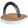 Catstages Scratch Groom Cat Scratcher with Removable Curved Brush for SelfGrooming Station Orange