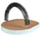 Catstages Scratch Groom Cat Scratcher with Removable Curved Brush for SelfGrooming Station Orange