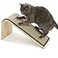 SmartyKat Sisal Angle Ramp Cat Scratcher Natural Woven Sisal Surface Stable Wooden Structure with Organic Catnip