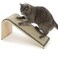 SmartyKat Sisal Angle Ramp Cat Scratcher Natural Woven Sisal Surface Stable Wooden Structure with Organic Catnip