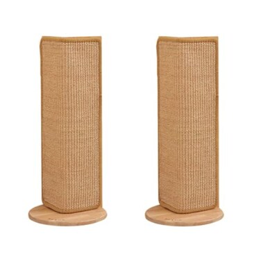 SHENGOCASE 2Pack 205 Tall Wall Sofa Couch Corner Cat Sisal ScratcherScratching PostReplaceable Sisal Scratch Pad Mat Couch Protector