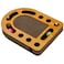 Furhaven Scratching Pad Ball Track Cat Toy w Catnip for Indoor Cats Archway Busy Box Scratcher Tan One Size