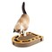 Furhaven Scratching Pad Ball Track Cat Toy w Catnip for Indoor Cats Archway Busy Box Scratcher Tan One Size
