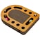 Furhaven Scratching Pad Ball Track Cat Toy w Catnip for Indoor Cats Archway Busy Box Scratcher Tan One Size