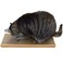 Furhaven Scratching Board w Catnip for Indoor Cats Reversible Classic Corrugated Cat Scratcher Pad Yellow Small