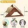 Fhiny Rabbit Scratch Ball Natural Sisal Rope Claws Scratching Corrugated Board for Indoor Kittens Scratch Pawller Rotating Ball Interactive Toys for Bunny Kitten and Other Small Pets