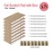 Catinarla 8 Packs in 1 Cat Scratch Pad Cat Scratcher CardboardReversibleDurable Recyclable Cardboard Premium Scratch Suitable for Cats to Rest Grind Claws and Play