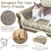 INRLKIT Luxury Cardboard Cat Scratcher Sofa Bed Couch Shaped Scratching Board Scratch Lounge with Catnip Scratcher for Indoor Cats Large Grey