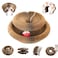 liluwushe Kitty Curls Cat Toy Magic Organ Cat Interactive Scratcher Cardboard with Bell Ball Foldable Changeable Accordion Shape Exercise Anxiety Relief Toy for Indoor Cats 1PCS