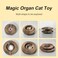 liluwushe Kitty Curls Cat Toy Magic Organ Cat Interactive Scratcher Cardboard with Bell Ball Foldable Changeable Accordion Shape Exercise Anxiety Relief Toy for Indoor Cats 1PCS