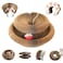 liluwushe Kitty Curls Cat Toy Magic Organ Cat Interactive Scratcher Cardboard with Bell Ball Foldable Changeable Accordion Shape Exercise Anxiety Relief Toy for Indoor Cats 1PCS