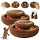 VZZNN 2 Pack Magic Organ Cat Toy Foldable Magic Organ Cat Scratching Board Reversible Infinity Style Magic Organ Cat Toy with 4 PCS Ball Cat Toys Interactive Indoor Cat Toys