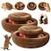 VZZNN 2 Pack Magic Organ Cat Toy Foldable Magic Organ Cat Scratching Board Reversible Infinity Style Magic Organ Cat Toy with 4 PCS Ball Cat Toys Interactive Indoor Cat Toys
