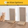 Conlun Cardboard Cat Scratcher 23 LShaped Scratch Pad Vertical WallLeaning Scratching Board to Protect Furniture for Indoor CatsWood Grain Large