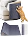 Minyii 2PCS 394x158 Cat Scratch Mat Trimmable SelfAdhesive Carpet DIY Climb Cat Scratcher for Furniture Couch or Wall Protector Covering Cat Scratching Post Replacement Pads Dark Gray