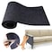 SREBAY Cat Scratching Climbing Carpet Mat Adhesive Trimmable Cat Scratcher Furniture Protector Cat Post Covered Pad Replacement for DIY Cat Tree Shelf Couch Corner Wall Dark Grey393x158In