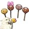 CECE PAW 4 Pack Catnip Silvervine Lollipops Cat Chew Toy for Kitten Teething Interactive Cat Toy for Bored Indoor Cats Cat Kicker Toy