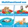 AWOOF Cat Mat Cute Soft Catnip Mat Cat Activity Mat Machine Washable Catnip Toys Interactive Cat Toys for Indoor Cats Fish Shape
