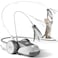 CYROS 3in1 Interactive Cat Toy 2Speed Automatic Moving Mouse Cat Toys Self Play with 2pcs Hanging Feather String Ribbon and Wiggly Silicone Mice Tail for Bored Indoor Adult Cats Kittens