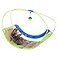 PETMAKER Interactive Cat Toy Rocking Activity Mat Swing Playing Station with Sisal Scratching Area Hanging Toy Rolling Ball for Cats and Kittens
