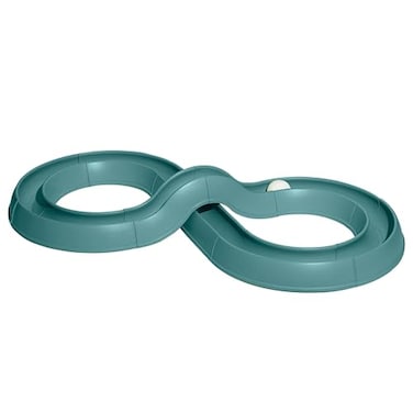 Coastal Pet Turbo Track Cat Toy Cat Ball Toy Racetrack Easy Assembly Slate Blue 1 Pack