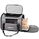 BurgeonNest Cat Carriers for Small Cats Under 15 Medium Puppy Under 25 lbs Large Pet 20 lbs Soft Sided Pet Carrier with Unique Side Bag Medium Grey