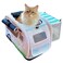Kittyrama SoftSided Airline Approved Cat Carrier with Expandable Hideaway EscapeProof SBS SelfLocking Zippers 22 lb Capacity Vet Approved Top Side Entry 171111 in