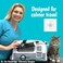 Kittyrama SoftSided Airline Approved Cat Carrier with Expandable Hideaway EscapeProof SBS SelfLocking Zippers 22 lb Capacity Vet Approved Top Side Entry 171111 in