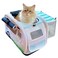 Kittyrama SoftSided Airline Approved Cat Carrier with Expandable Hideaway EscapeProof SBS SelfLocking Zippers 22 lb Capacity Vet Approved Top Side Entry 171111 in