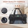 KISFLY Airline Approved Cat and Small Dog Carrier 17x11x95 SoftSided Foldable UnderSeat Travel Bag for Pets up to 12 lbs TopLoading ScratchResistant Mesh Black