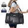 KISFLY Airline Approved Cat and Small Dog Carrier 17x11x95 SoftSided Foldable UnderSeat Travel Bag for Pets up to 12 lbs TopLoading ScratchResistant Mesh Black