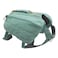 Ruffwear Front Range Day Pack Dog Backpack with Saddlebags 5Point Adjustment 3 Leash Points Padded Handle Internal Mesh Pockets Reflective Trim Light Loop River Rock Green Medium