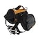 Kurgo Big Baxter Dog Backpack Dog Saddlebag Dog Pack Adjustable Saddlebag for Hiking Walking Running Camping BlackOrange