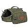 ONETIGRIS Dog Backpack for Medium Large Dogs Nylon Backpack for Dogs Tactical Pet Backpack with Side Pockets for Hiking Walking Training Running Green Large