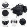 EXCELLENT ELITE SPANKER Dog Pack Dog Saddle Bag Backpack for Camping Hiking Medium Large Dog with 2 Capacious Side Pockets M Black