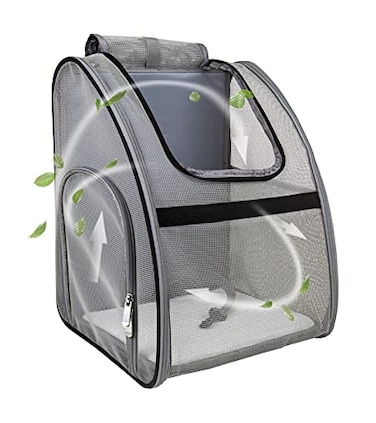 NextFri Pet Carrier Backpack Ventilated and Breathable for Cats Dogs Collapsible Designed for Travel Hiking Outdoor Use Black