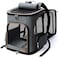Lekereise Cat Backpack Expandable Pet Carrier Backpack for Small Cats and Dogs AirlineApproved Foldable Dog Carrier Backpack with Inner Safety Leash Grey