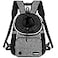 PetAmi Dog Front Carrier Backpack Adjustable Dog Pet Cat Chest Carrier Backpack Ventilated Dog Carrier for Hiking Camping Travel Small Medium Puppy Large Cat Carrying Bag Max 15 lbs Gray