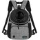 PetAmi Dog Front Carrier Backpack Adjustable Dog Pet Cat Chest Carrier Backpack Ventilated Dog Carrier for Hiking Camping Travel Small Medium Puppy Large Cat Carrying Bag Max 15 lbs Gray