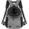 PetAmi Dog Front Carrier Backpack Adjustable Dog Pet Cat Chest Carrier Backpack Ventilated Dog Carrier for Hiking Camping Travel Small Medium Puppy Large Cat Carrying Bag Max 15 lbs Gray