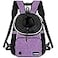 PetAmi Adjustable Cat Dog Chest Carrier Backpack Ventilated for Hiking Camping Max 10 lbs Purple