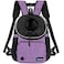 PetAmi Adjustable Cat Dog Chest Carrier Backpack Ventilated for Hiking Camping Max 10 lbs Purple