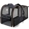 Lekebobor Large Cat Backpack Carrier Expandable Pet Carrier Backpack for Small Dogs Medium Cats Fit Up to 18 Lbs Dog Backpack Carrier Foldable Puppy Backpack Carrier for TravelBlack