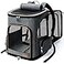 Lekereise Pet Carrier Backpack Expandable Cat Backpack for Medium Dogs and Large Cats 2025 Lbs14L 125 W 1614 H Grey
