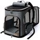 Lekereise Pet Carrier Backpack Expandable Cat Backpack for Medium Dogs and Large Cats 2025 Lbs14L 125 W 1614 H Grey